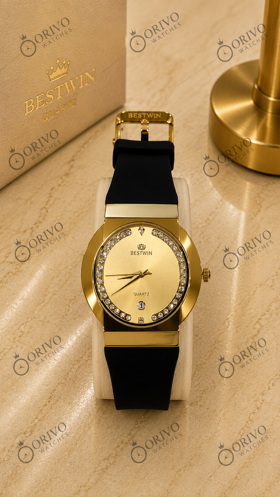 Orivo Luxury Pvc Strap Wrist Watches (BESTWIN)